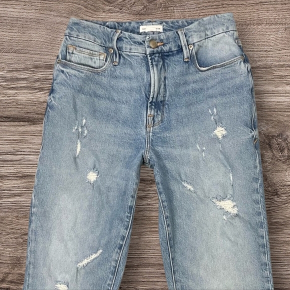 Good American Good Classic Slim Bootcut Jeans Womens Sz 26 - Picture 6 of 11